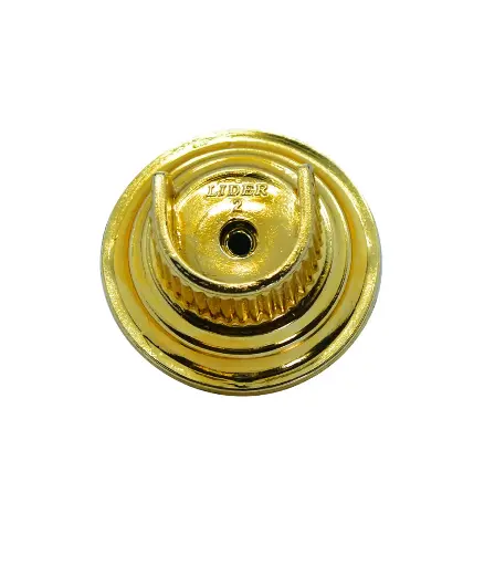 [FF.CORTI.0001] Terminal dorado 1" C0315 p/tubo de cortina (par)