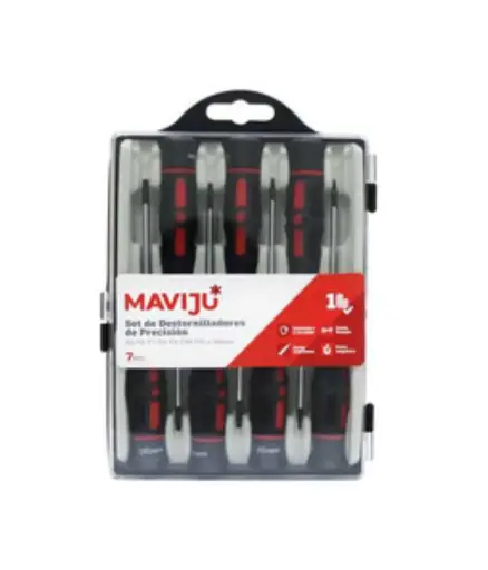 [FF.DEST.0024] Destornillador (7 pzs) precision TORX T5 -T15 MAVIJU (HE042037)