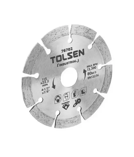 [FF.DISC.0042] Disco de diamante 4 1/2 segmentado TOLSEN 76702