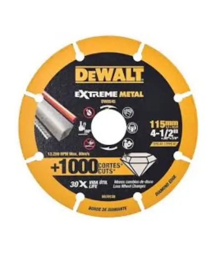 [FF.DISC.0047] Disco de diamante 4 1/2" EXTREME METAL DeWALT DW8545