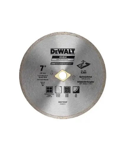 [FF.DISC.0060] Disco de diamante 7" continuo DEWALT DW47701HP