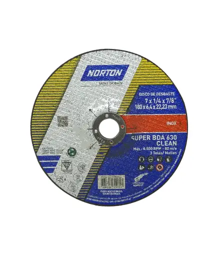 [FF.DISC.0084] Disco de pulir 9*1/4*7/8 acero inox NORTON