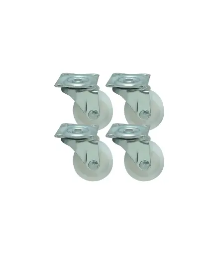[FF.GARR.0005] Garrucha de plataforma nylon 40mm 1 1/2 (Jgo 4)