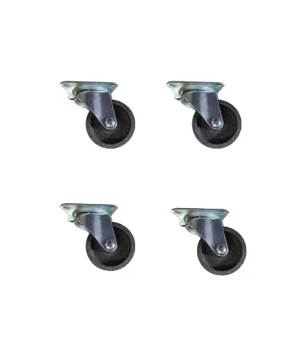 [FF.GARR.0011] Garrucha de plataforma r/hierro 2" 50mm (Jgo 4pcz)