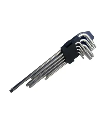 [FF.JUE.0025] Juego llave TORX Extra Larga T10 a T50mm (9 pzas) CUMMING TOOLS