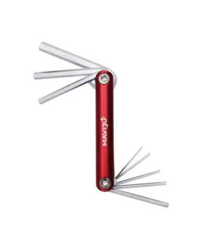 [FF.LLAV.0008] Llave Allen 1.5 A 8mm /5/64"-1/4" (8 pzas) 2 en 1 MAVIJU t/navaja
