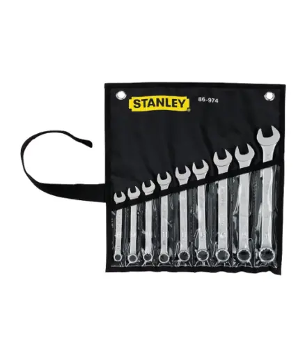 [FF.LLAV.0140] Llave de corona juego (9 Pzas) Acero Carbono 8-17mm