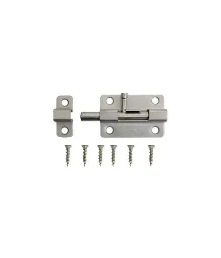 [FF.PICA.0021] Picaporte cuadrado 3" niquelado INDUMA