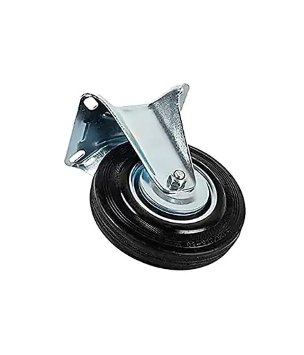 [FF.RUE.0001] Rueda FIJA 8" antipinchazo c/plataforma (peso max 100kg)