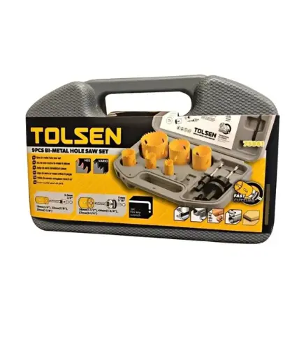 [FF.SICO.0006] Sierra copa jgo 9 pzs BIMETAL 75861 TOLSEN