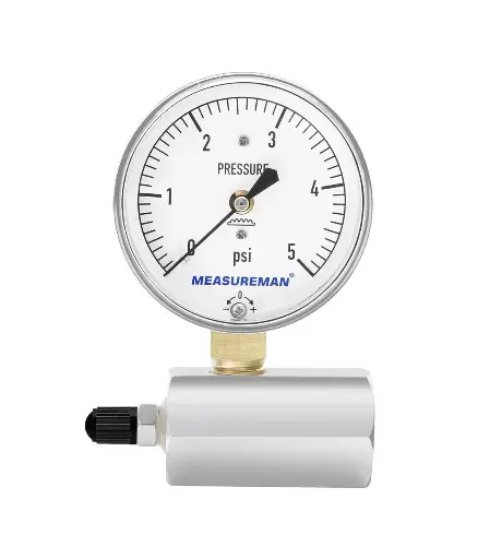 [FIAI.MAN.0035] Manometro 5 PSI 1/4"NPT 2.5" baja presion MEASUREMAN