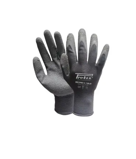[FIS.GUAN.0060] Guantes de lana Multipro 13 (M) c/brea anticorte PROTEX trabajo humedo "Gris"
