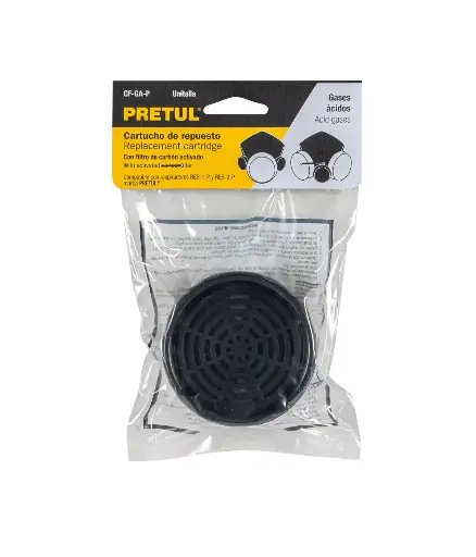 [FIS.MAS.0060] Filtro de repuesto p/mascara PRETUL p/gases acido CF-GA-P (unidad)