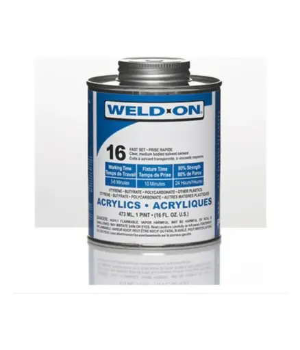 [FPE.PEG.0086] Pegamento 473ML (1/2") Weld-On 16 Cemento Acrilico