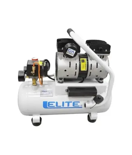 [MEE.COM.0012] Compresor de aire c/tanque 12Lts 1Hp 125PSI ELITE Silencioso (HEELCA1012D)