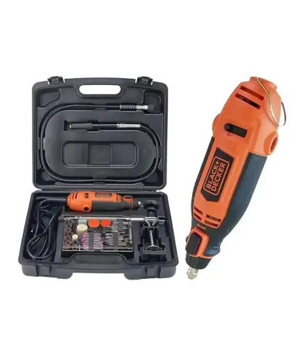 [MEE.REC.0008] Rectificadora 180w 35000RPM Black Decker c/accesorios RT18KA-B3