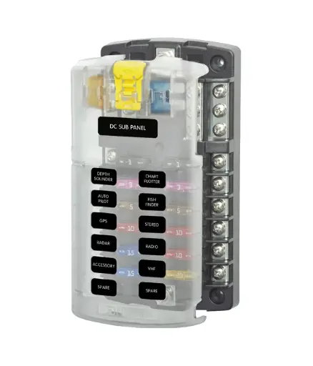 [MNA.BLOQ.0001] Bloque fusible 12 servicios (661-5026) BLUE SEA SYSTEMS