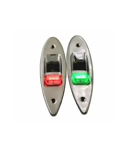 [MNA.LUZ.0093] Luz p/yate Roja/Verde 6 LED 3" p/interior COOL WHITE (51654/642551)