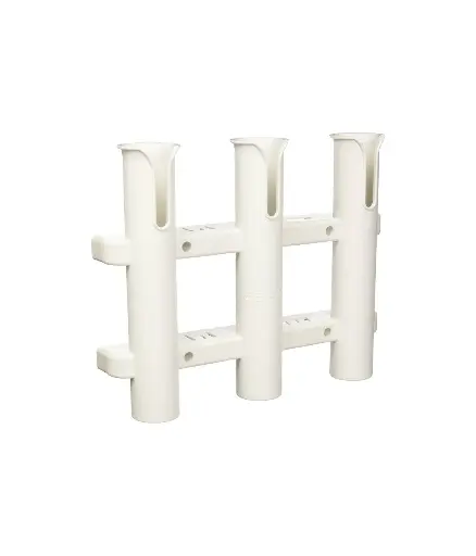 [MNA.SOP.0008] Soporte p/caña de pesca plast.TRIPLE BLANCO MARPAC/SEACHOICE/SEADOG LINE (3250381)