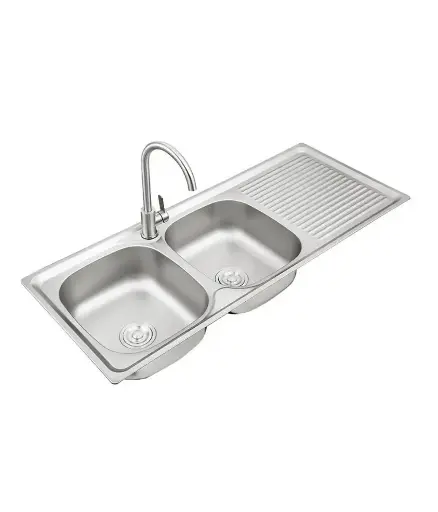 [PFG.FREG.0027] Lavadero freg Doble 120x50cm Acero Inox. MAVIJU C/KT+GRIF LD12050