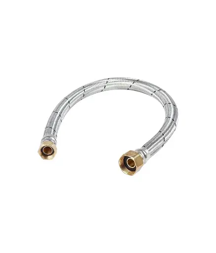 [PFG.MAN.0004] Manguera flexible 1/2" * 1/2" * 40cm p/calentador ACERO INOX (AB-F40) 0-90ºC /145psi  BOILER