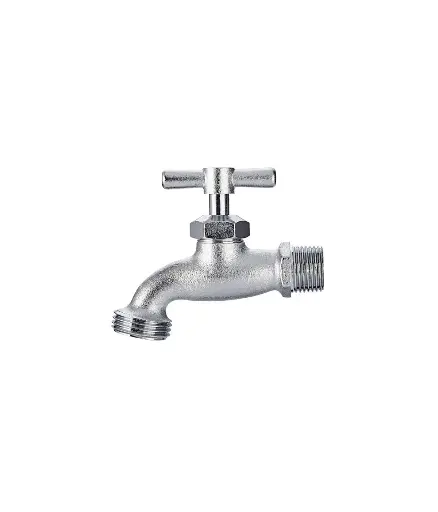 [PFG.VAL.0120] Valvula de jardin 1/2" SATINADA F