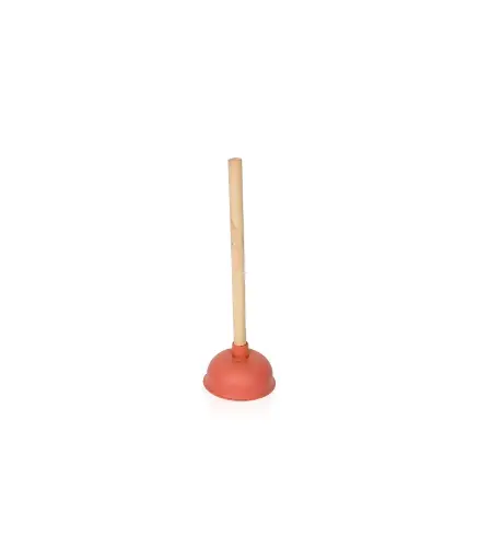 [PFG.VAR.0032] Ventosa para inodoro mango de madera/plastico