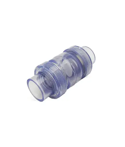 [PFV.CHE.0007] Valvula cheque 4" acrilico transp. doble universal SOCKET (S1720C-40)