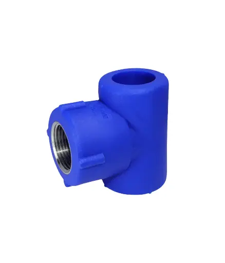 [TAAC.TEET.0002] Termofusion Tee pegable 25mm x 1/2" PP C/ins metalico hembra