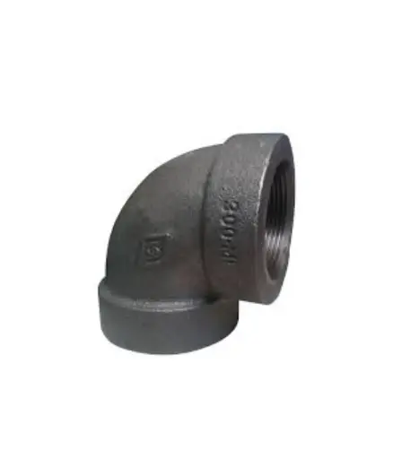 [TAAN.CODR.0020] codo Hierro Negro 1/4*90º rosc. (300 LB)
