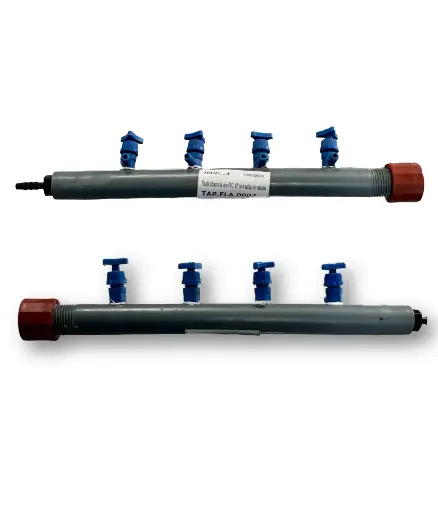 [TAP.FLA.0007] Flauta difusora de aire PVC 1/2" de 4 salida sin valvulas