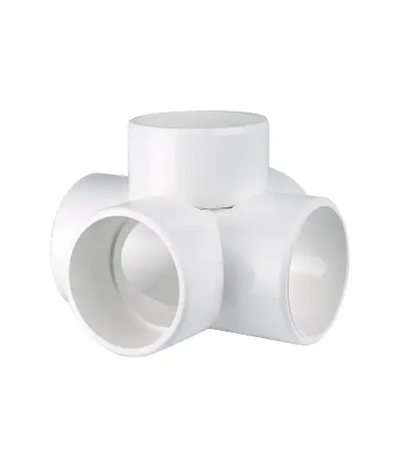[TAPI.CRU.0009] Cruz t/conector pegable 1"  (5vias)
