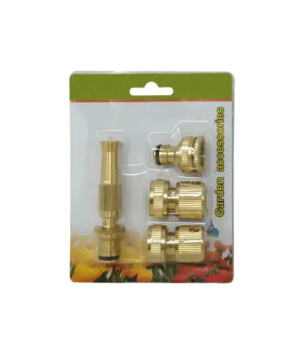 [TARI.ACOP.0001] Acople p/pistola p jardìn Metal (4 pzs) GARDEN NOZZLE