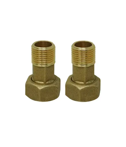 [TARI.ACOP.0005] Acople para Medidor 3/4" bronce (par)