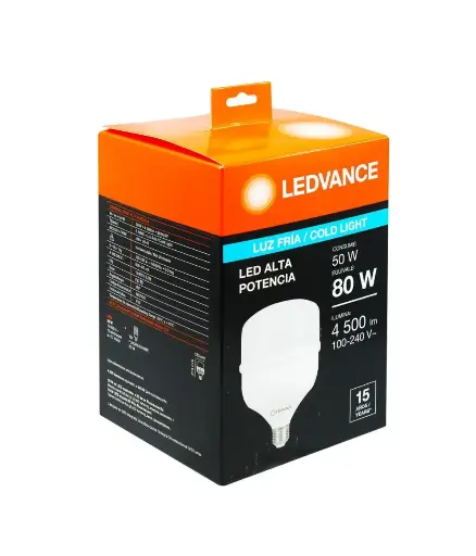 [EE.FOC.0090] Foco LED 80W 100/240V rosca E27 9000L LEDVANCE Luz Blanca
