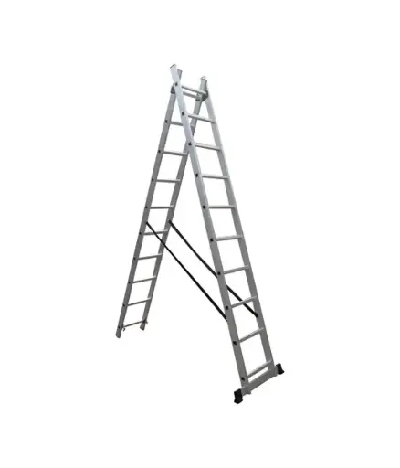 [FF.ESC.0002] Escalera de tijera de ALUMINO 10 escalones 2.80mtr Don Pepe
