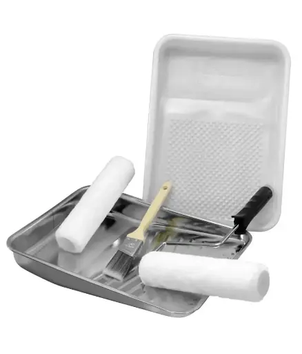 [FF.ROD.0002] Rodillo c/porta rodillo 9" Felpa Blanco DON PEPE