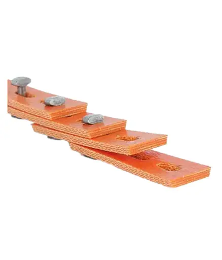 [MNA.BAN.0002] Banda eslabon 1/2 (pies)  naranja/negra